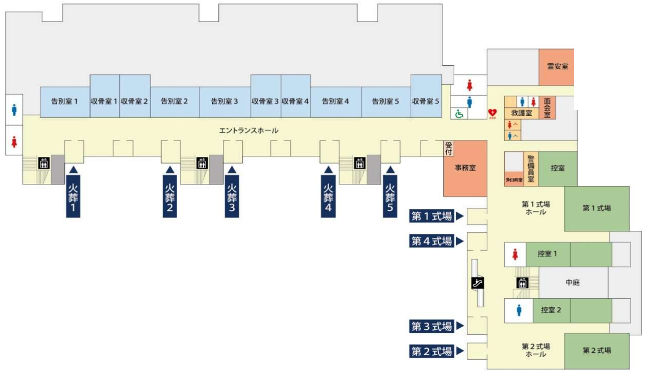 館内１階案内図